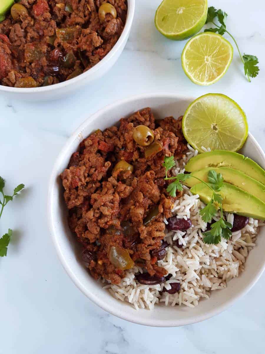 Easy Slow Cooker Picadillo with Ground Beef | Hint of Healthy