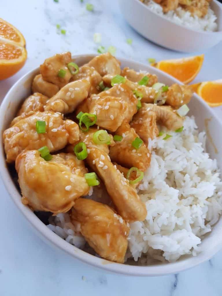 Easy Air Fryer Orange Chicken - Hint of Healthy
