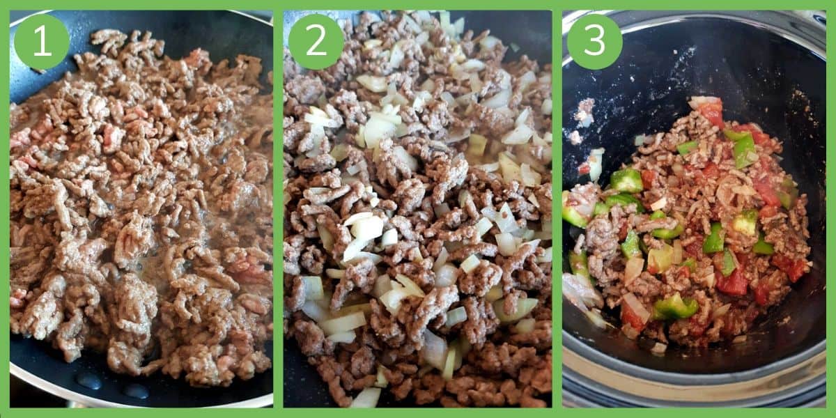 How to make slow cooker picadillo.