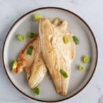 Miso paste glazed sea bass.