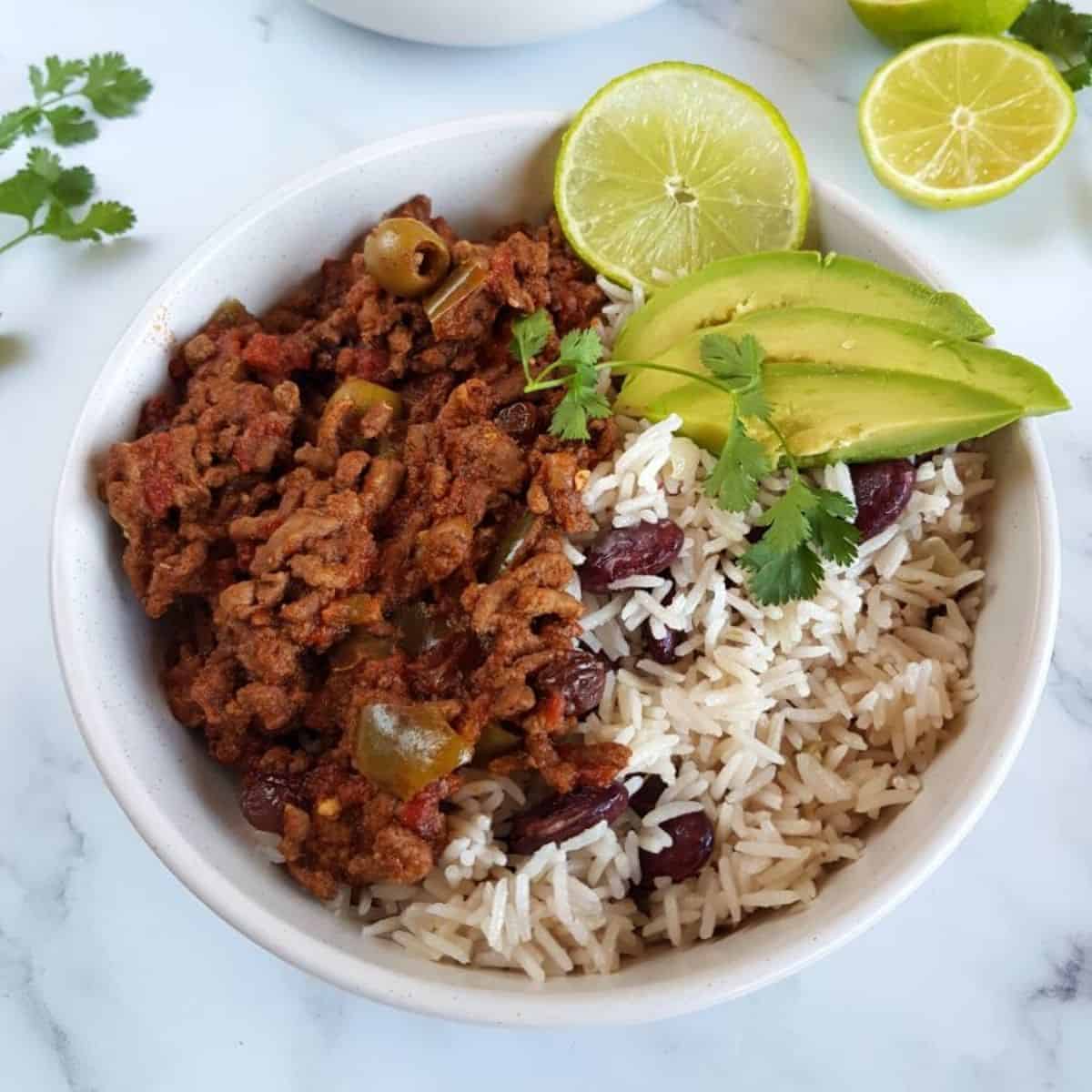 Easy Slow Cooker Picadillo with Ground Beef - Hint of Healthy