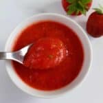 Strawberry basil sauce.