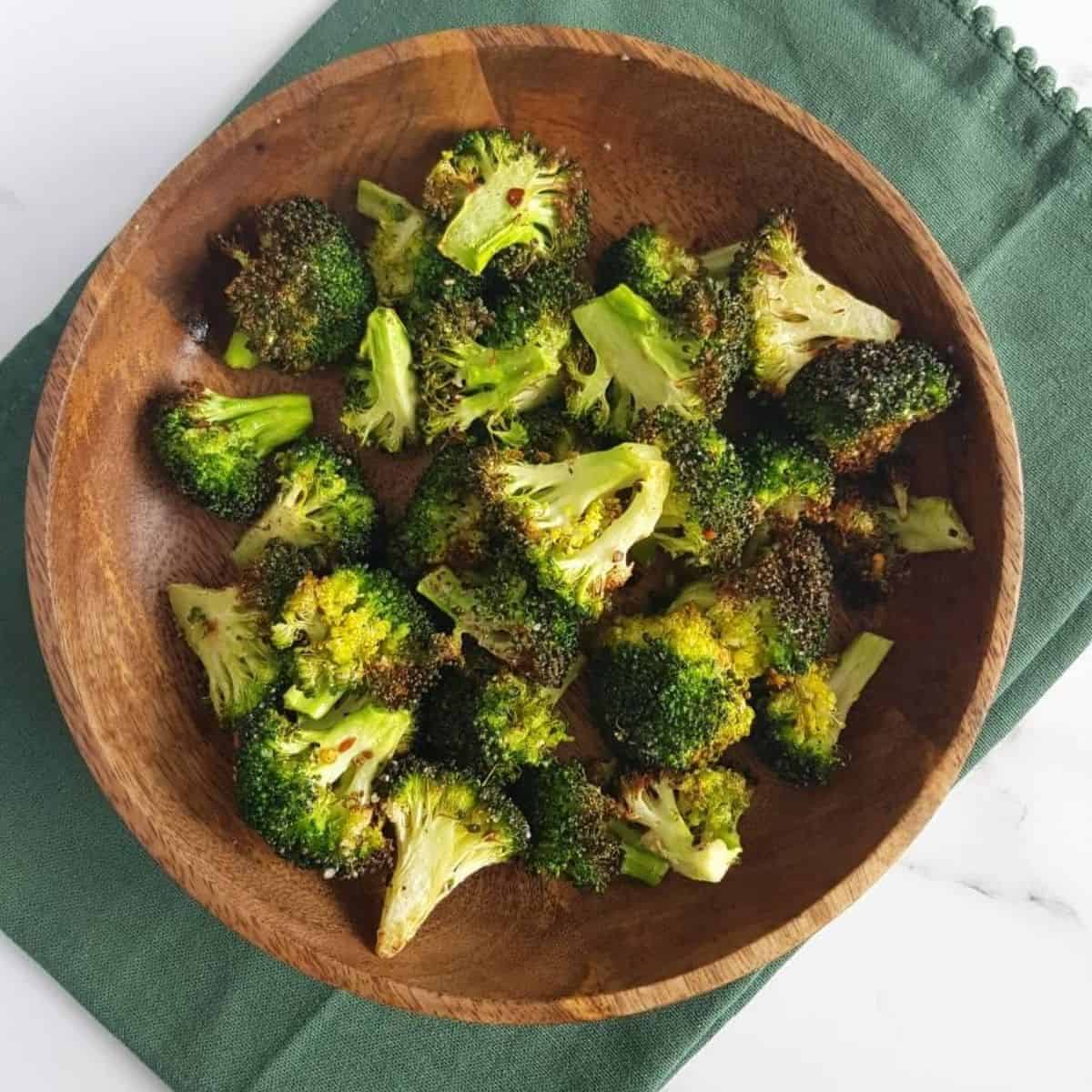 Air Fryer Broccoli {Easy & Healthy Side Dish!} Hint of Healthy