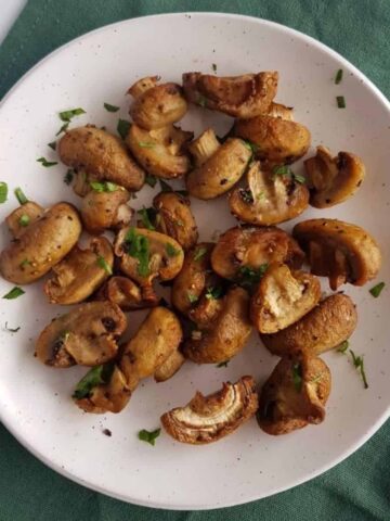 Air Fryer Mushrooms.