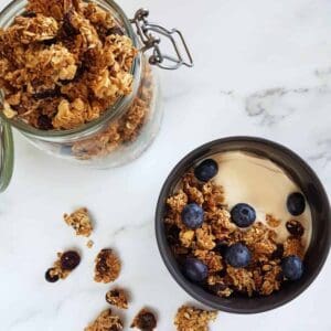 Blueberry granola.