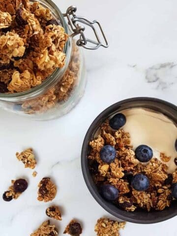 Blueberry granola.