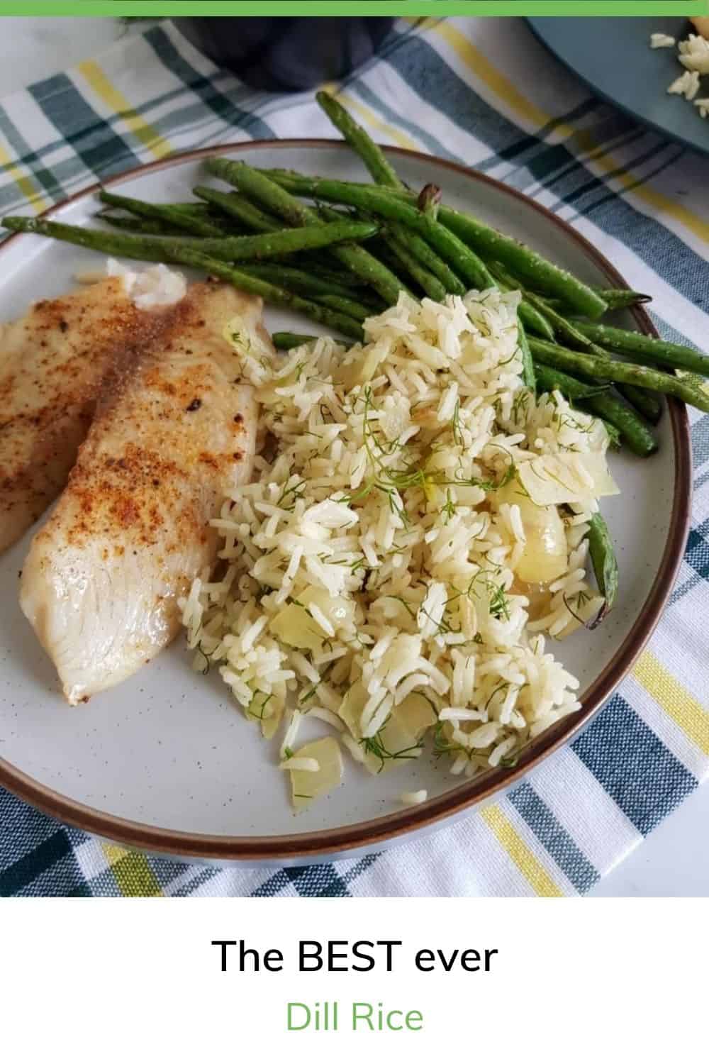 Dill Rice {Easy & Tasty Side Dish!} - Hint of Healthy