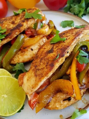 Fajita stuffed chicken.