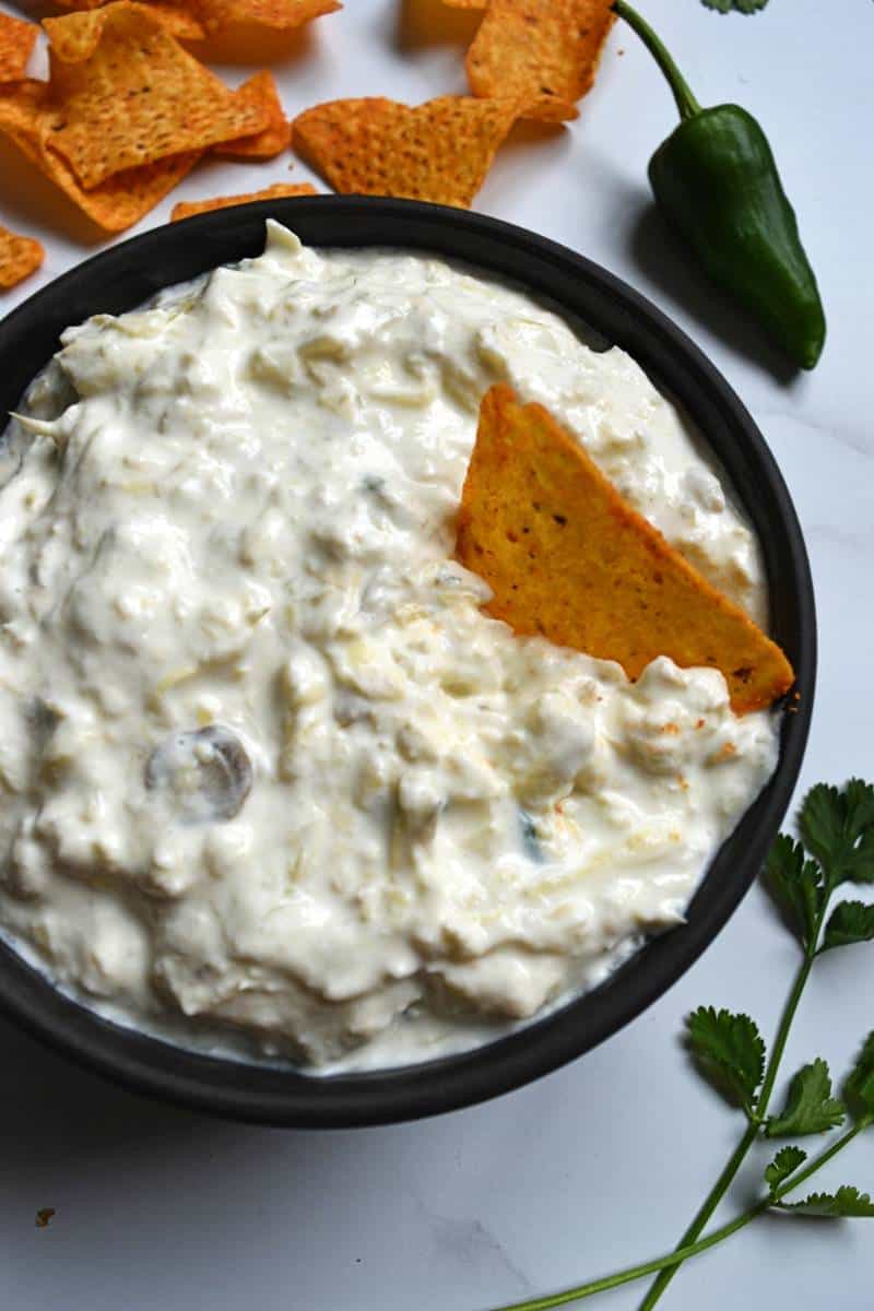 Jalapeno and artichoke dip.