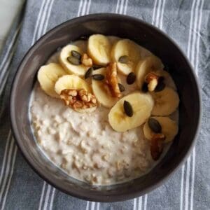 Kefir overnight oats.