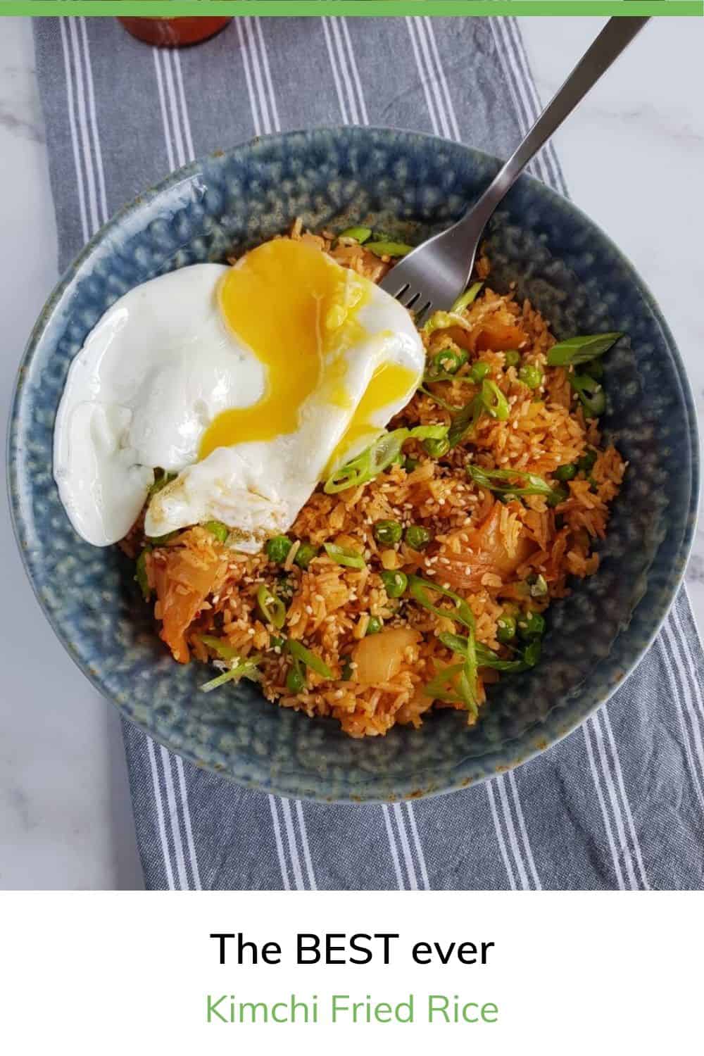 Vegetarian Kimchi Fried Rice - Hint of Healthy