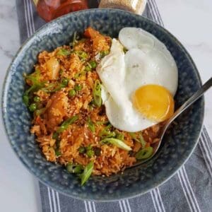 Kimchi fried rice.