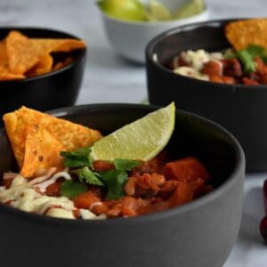 Mixed bean chilli.