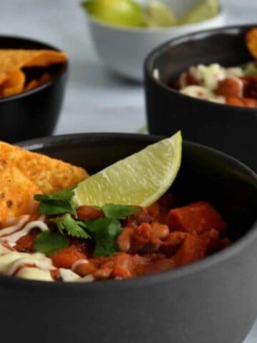 Mixed bean chilli.