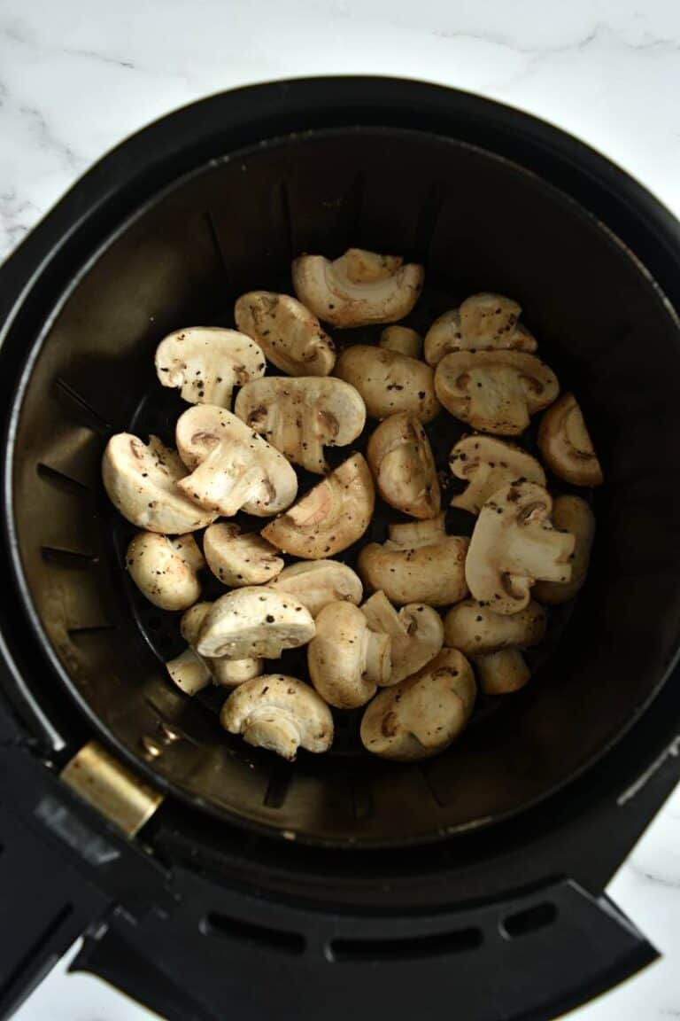 Air Fryer Mushrooms {10 Minute Recipe!} Hint of Healthy