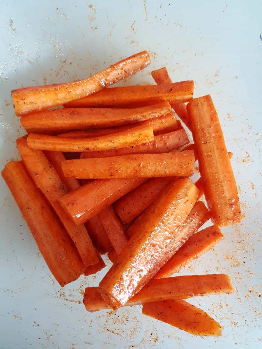 Seasoned carrots.