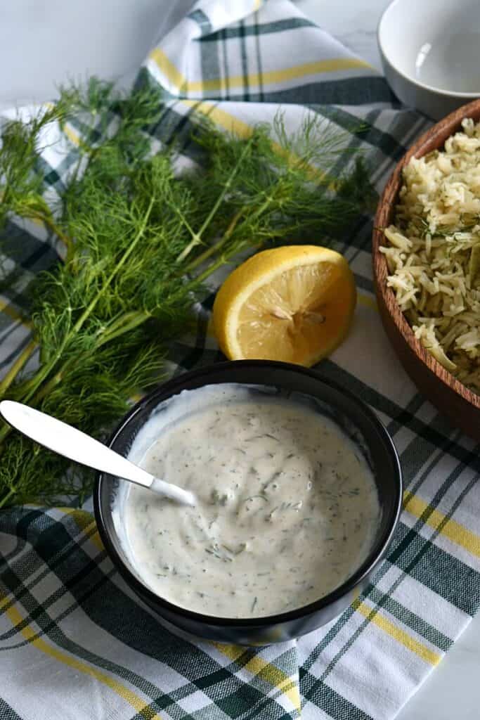 Yogurt Dill Sauce {Easy & Healthy Recipe!} Hint of Healthy