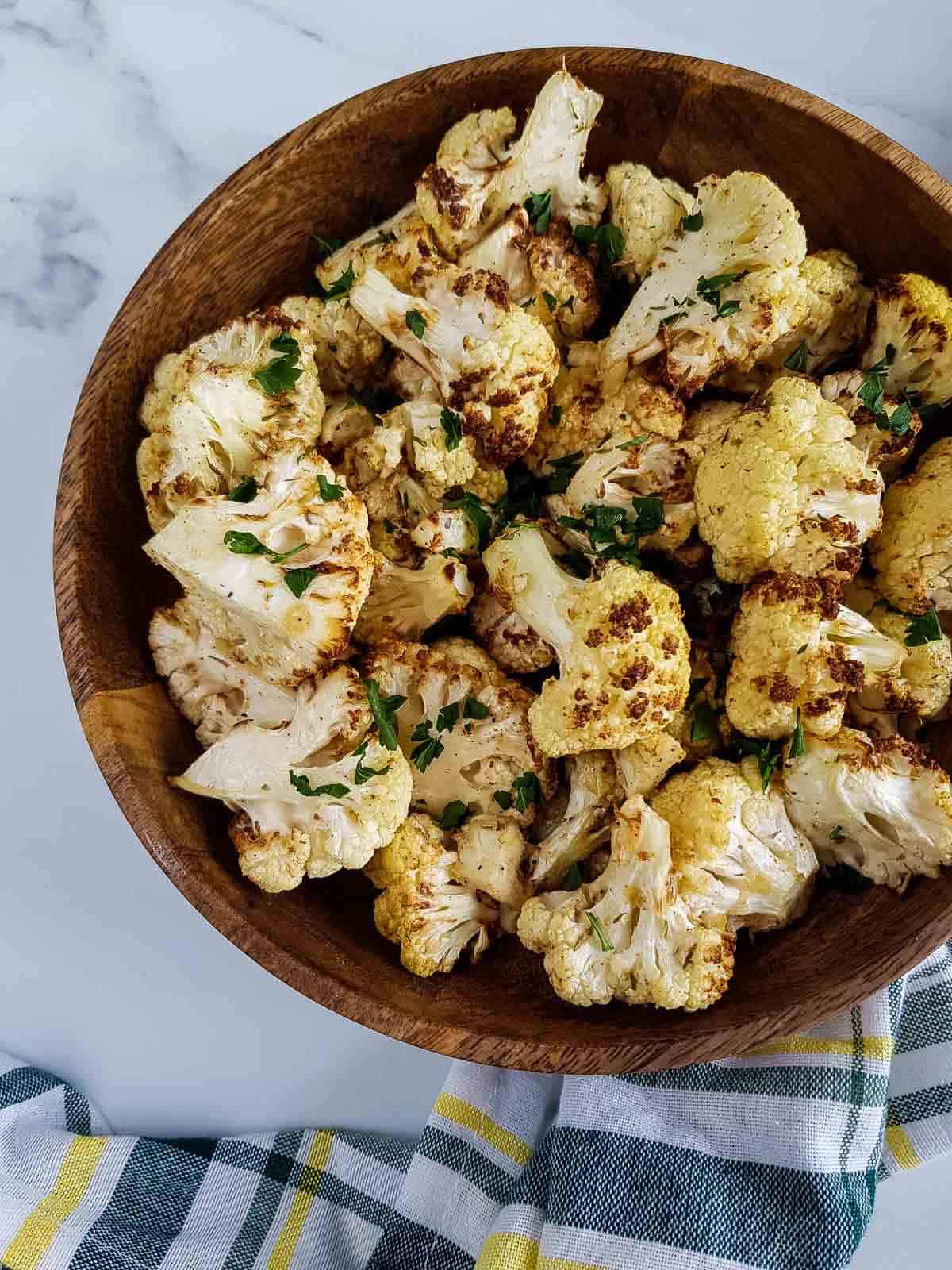 Roasted cauliflower.