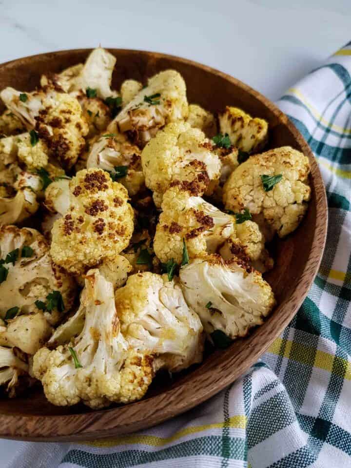 Air Fryer Cauliflower So Easy! Hint of Healthy
