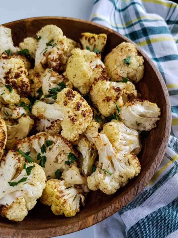Air Fryer Cauliflower So Easy! Hint of Healthy
