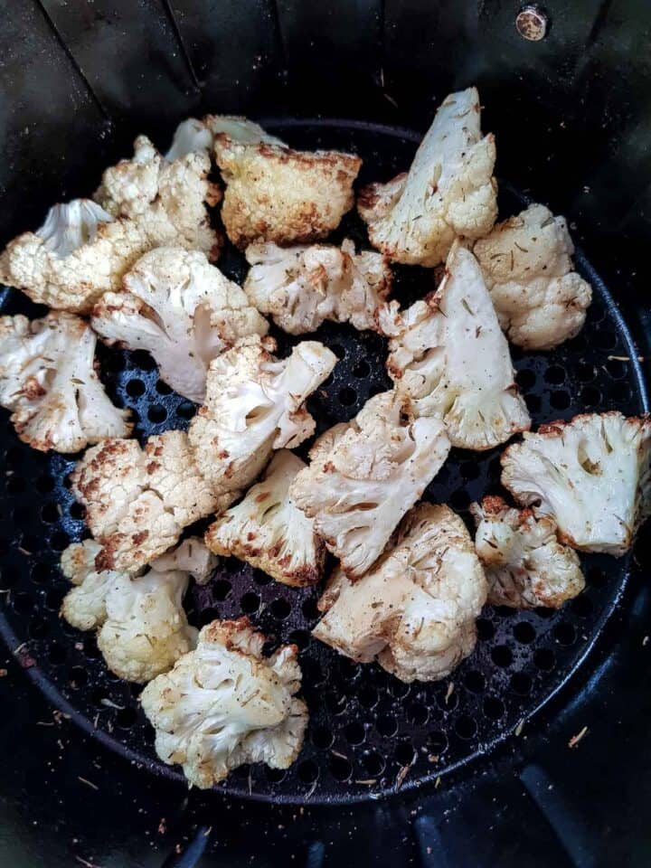 Air Fryer Cauliflower So Easy! Hint of Healthy