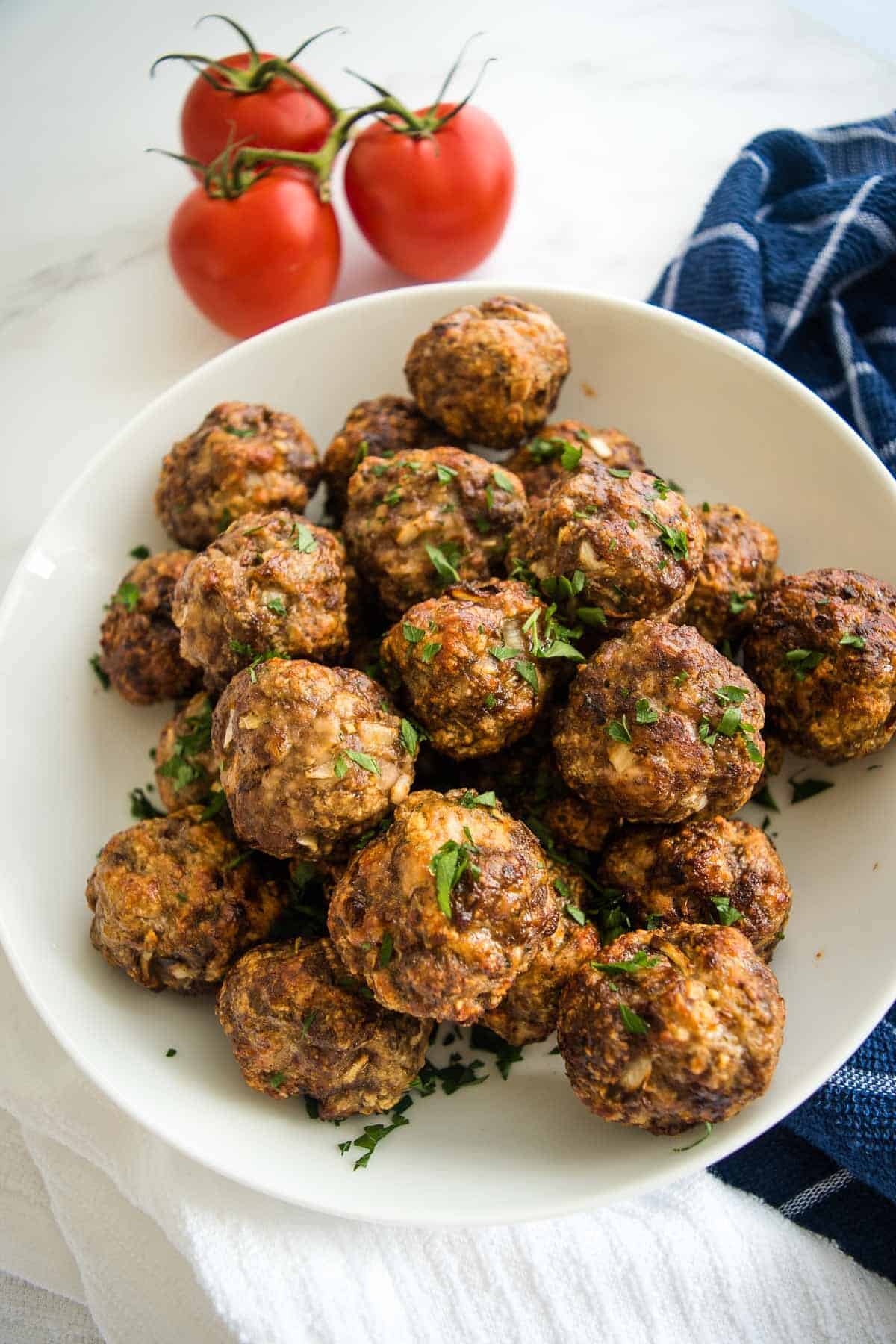 Air fryer meatballs.