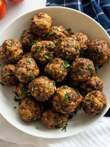 Air Fryer Meatballs.