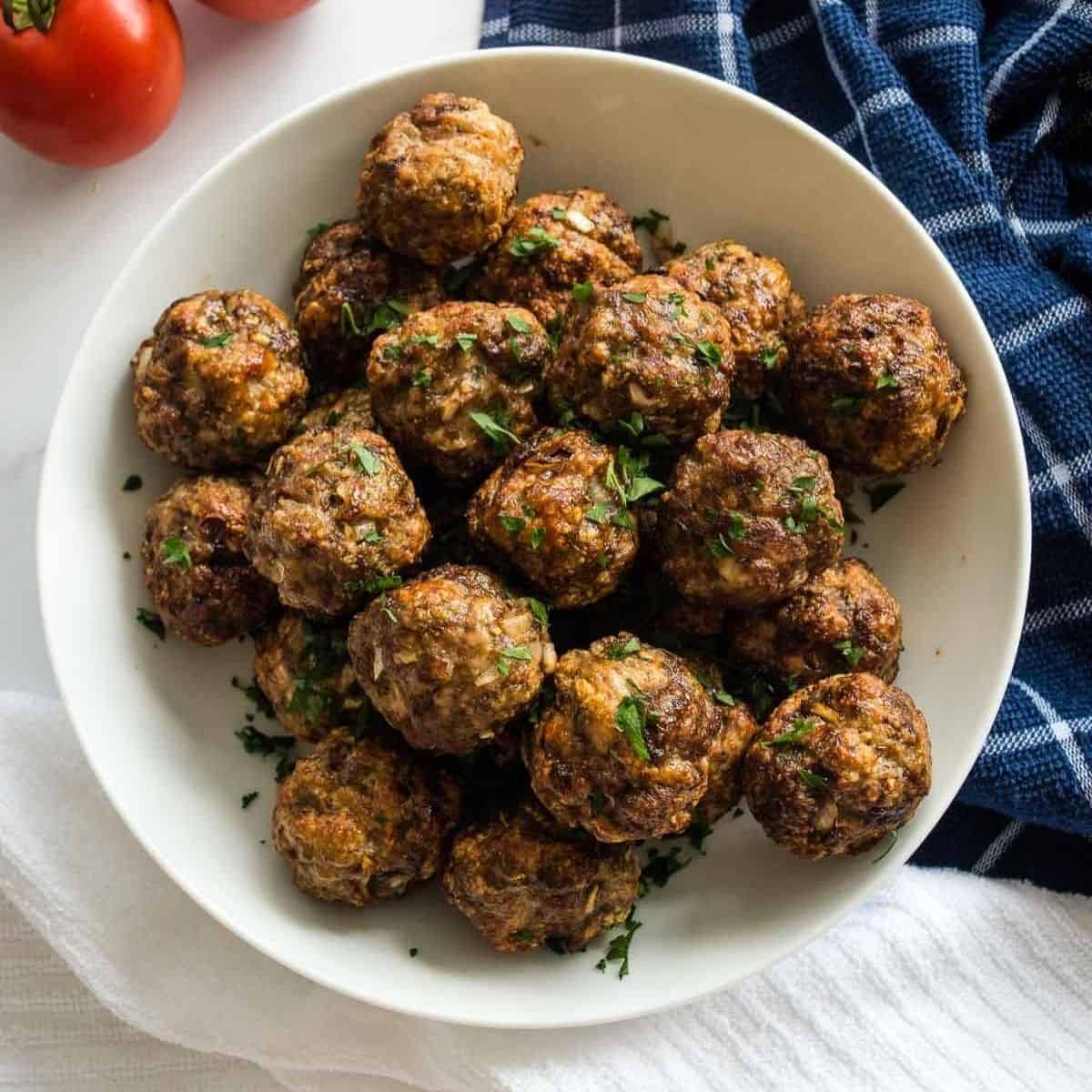 Air Fryer Meatballs Hint of Healthy