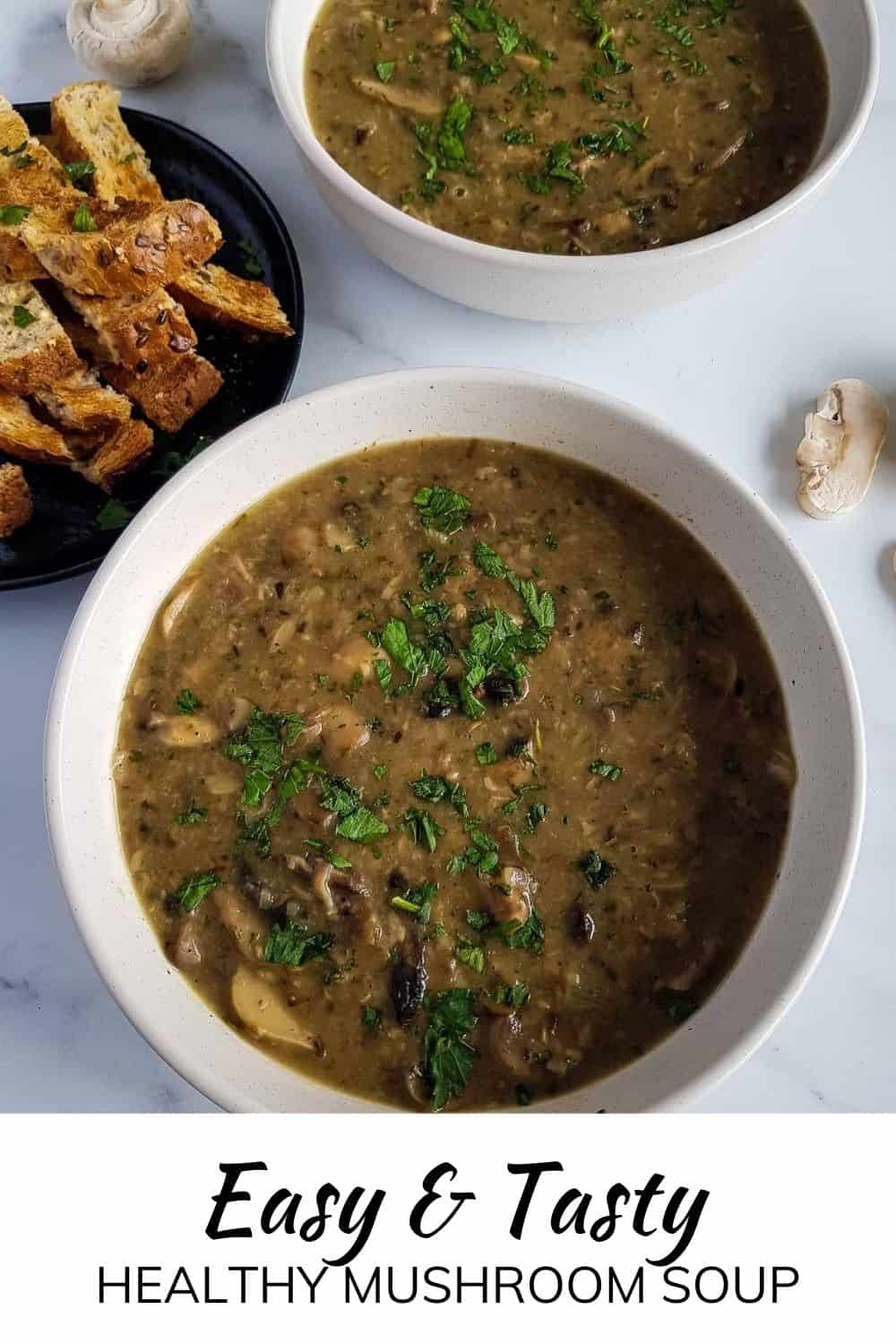Healthy Mushroom Soup - Hint of Healthy