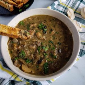 Healthy Mushroom Soup.