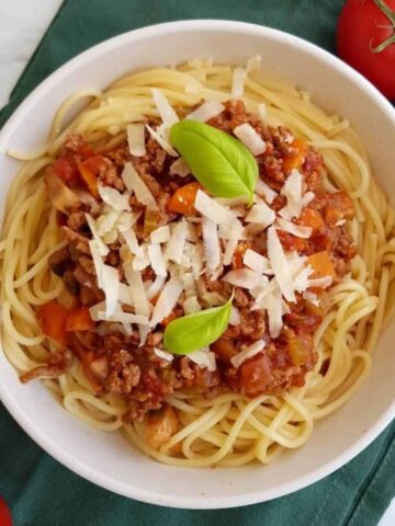 Healthy bolognese.