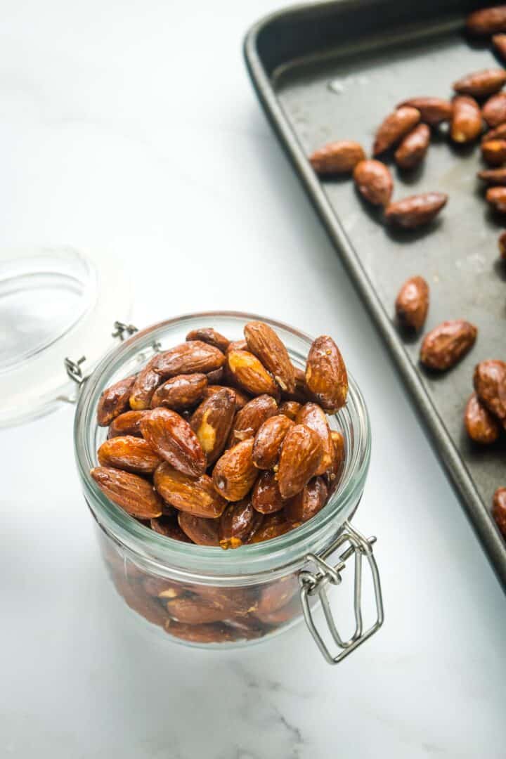 Easy Honey Roasted Almonds Hint of Healthy