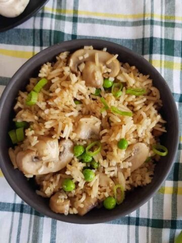 Mushroom Fried Rice.