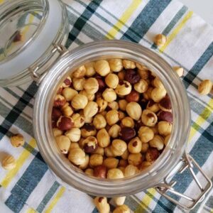 Roasted Hazelnuts.