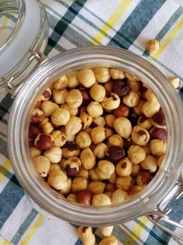 Roasted Hazelnuts.