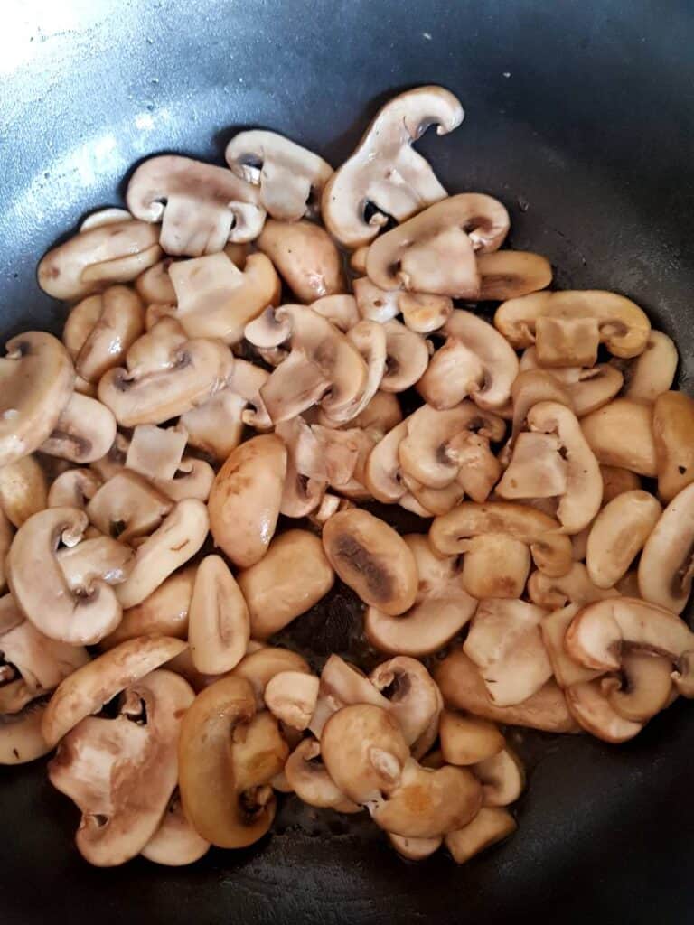 Sauteed mushrooms.