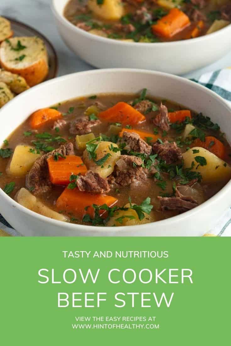 Slow Cooker Beef Stew - Hint of Healthy