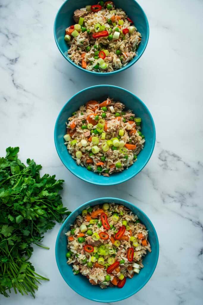 Quick & Easy Tuna Fried Rice Hint of Healthy