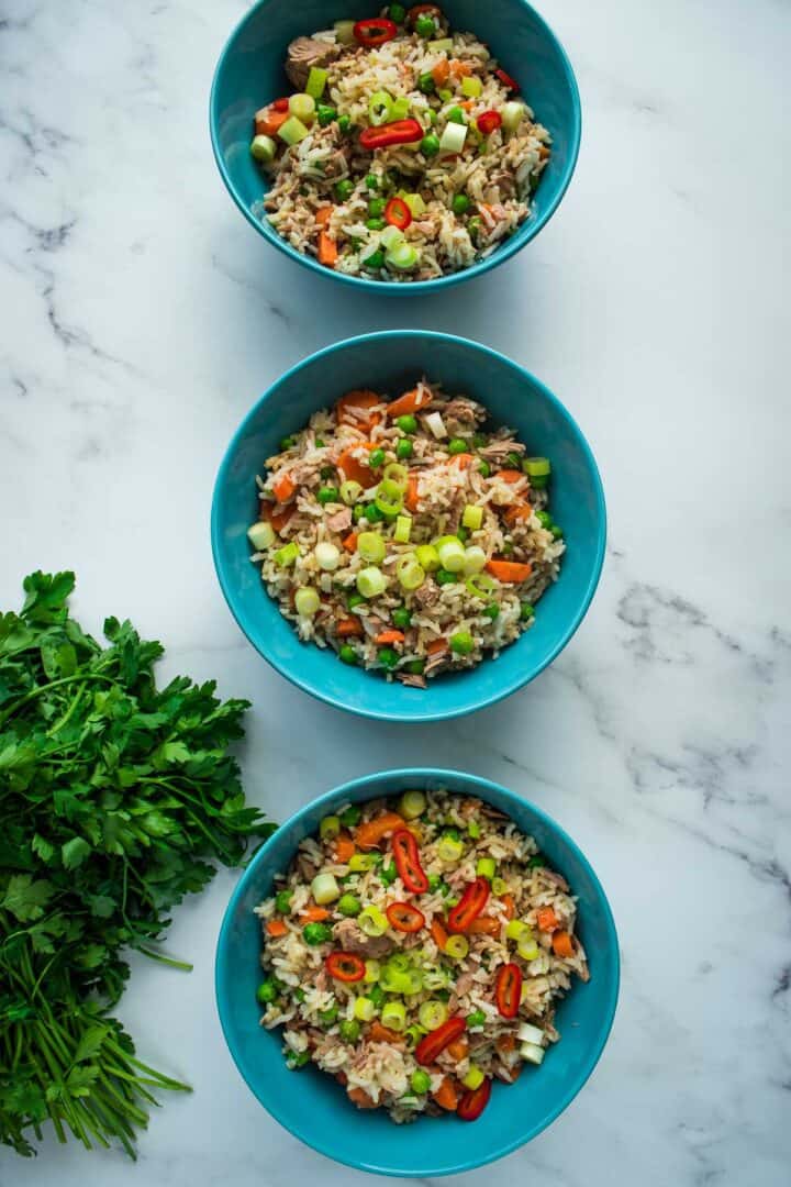 Quick & Easy Tuna Fried Rice Hint of Healthy