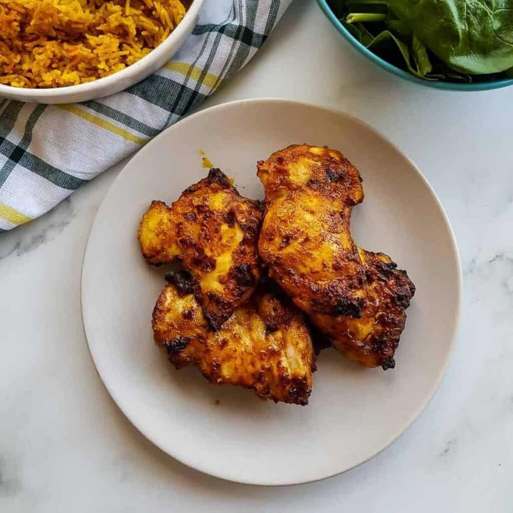 Air Fryer Chicken Thighs - Hint of Healthy