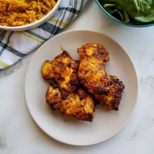 Air Fryer Chicken Thighs.