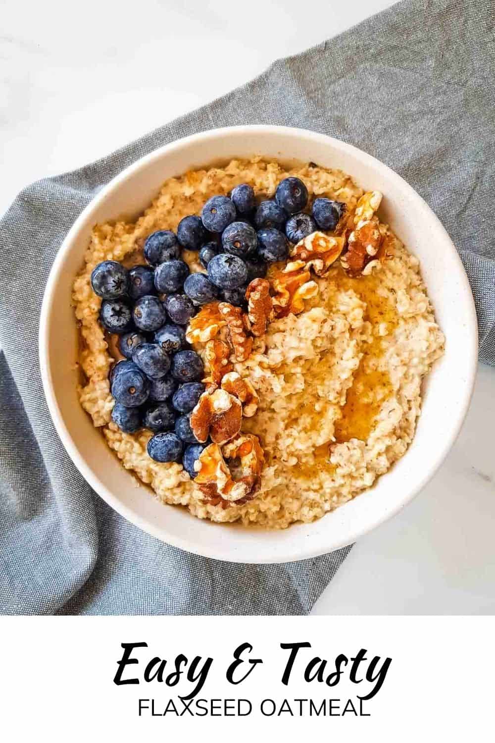 Easy Flaxseed Oatmeal Hint of Healthy