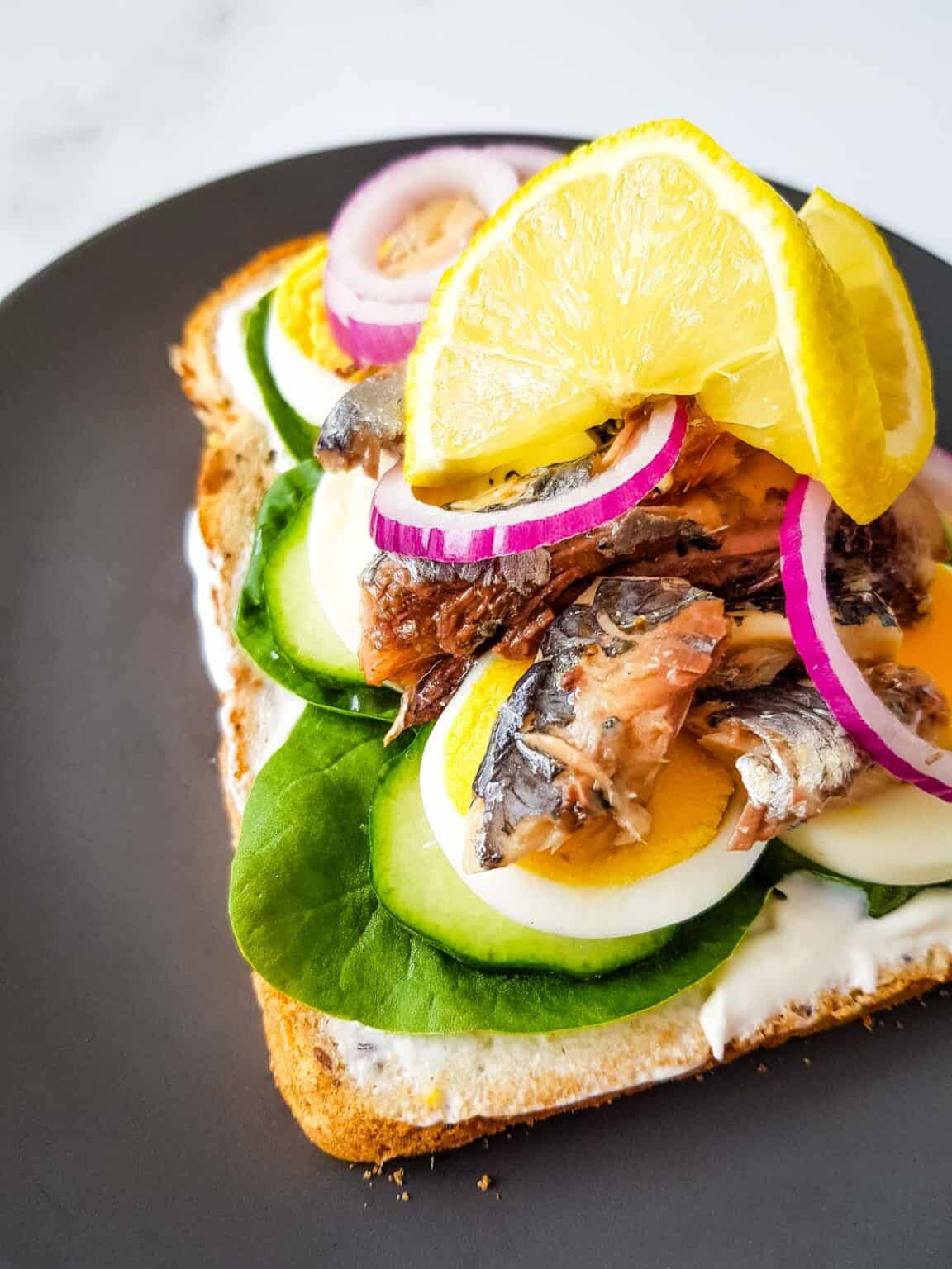Easy Sardine Sandwich Hint of Healthy