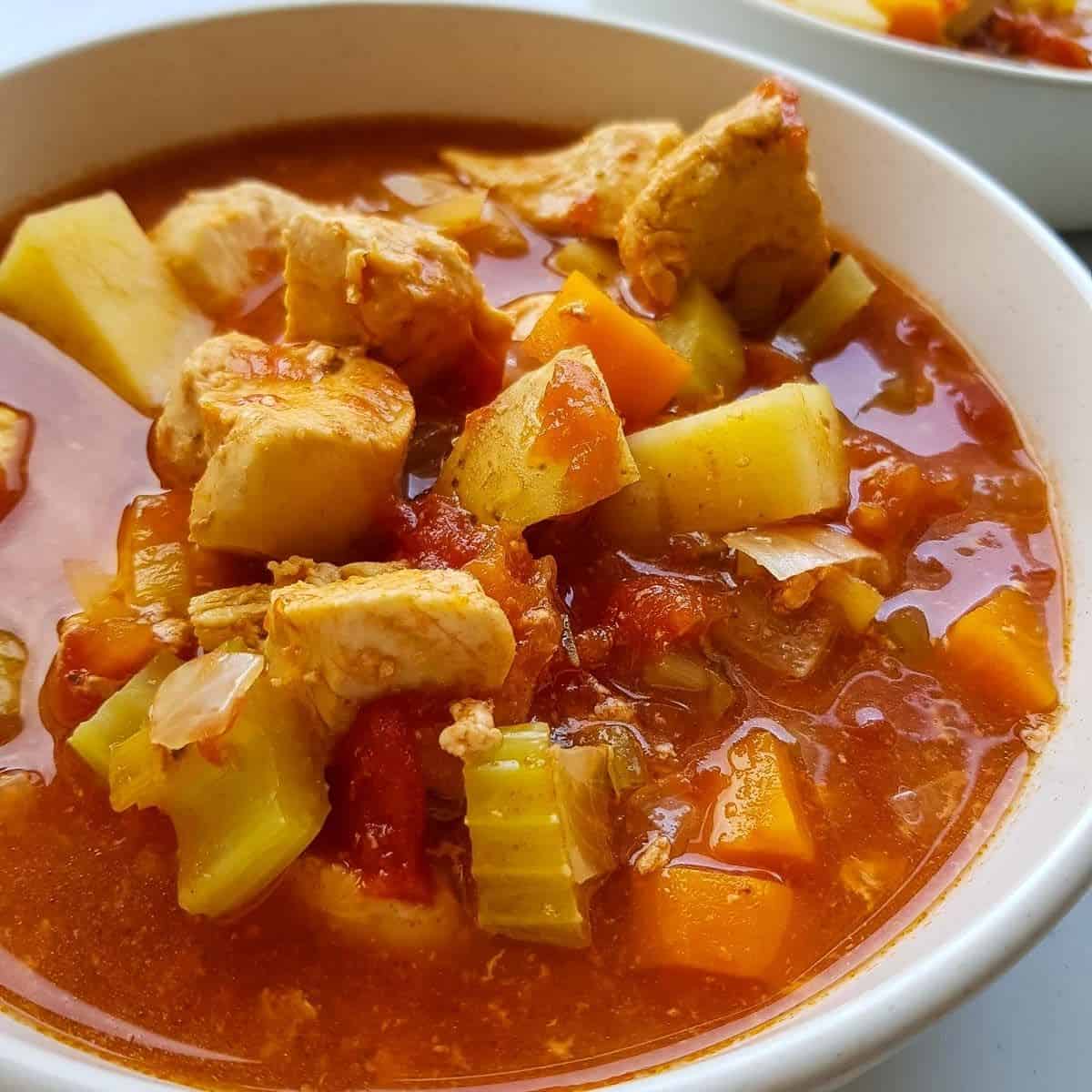 Slow Cooker Chicken Stew - Hint of Healthy
