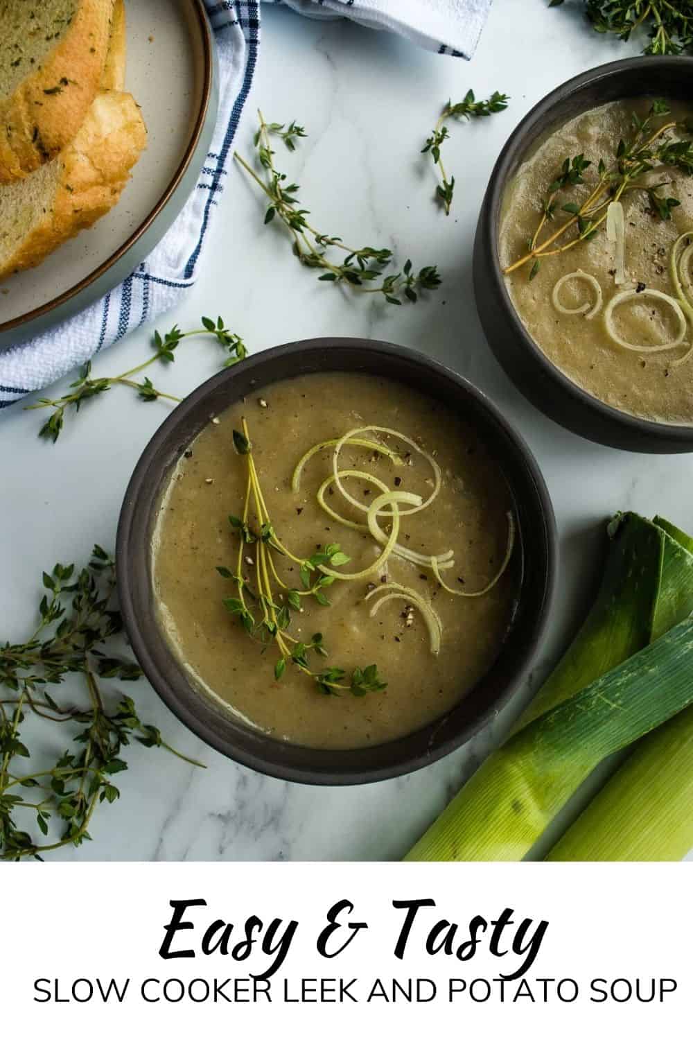 Slow Cooker Leek and Potato Soup Hint of Healthy