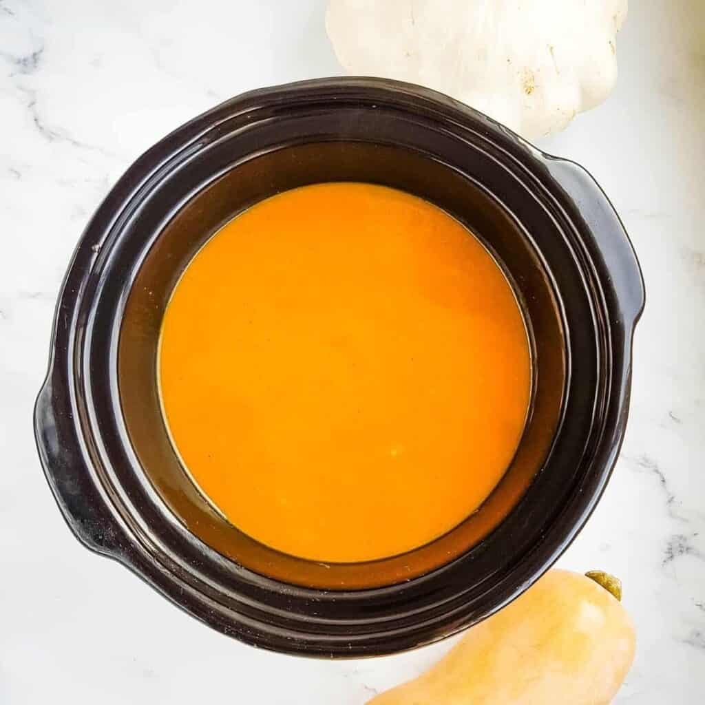 Slow Cooker Pumpkin Soup Hint of Healthy