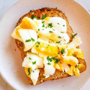 Smashed Egg on Toast.