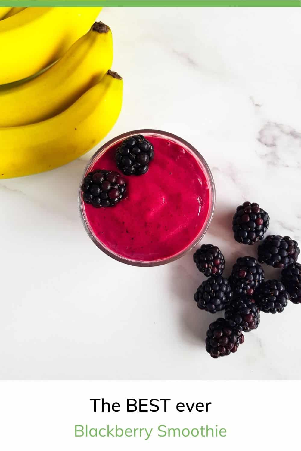 Blackberry Smoothie Only 3 Ingredients! Hint of Healthy