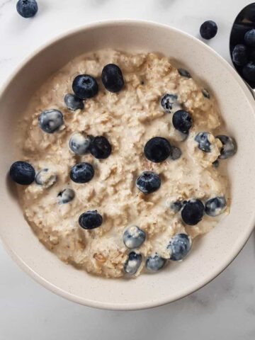 Blueberry Overnight Oats.