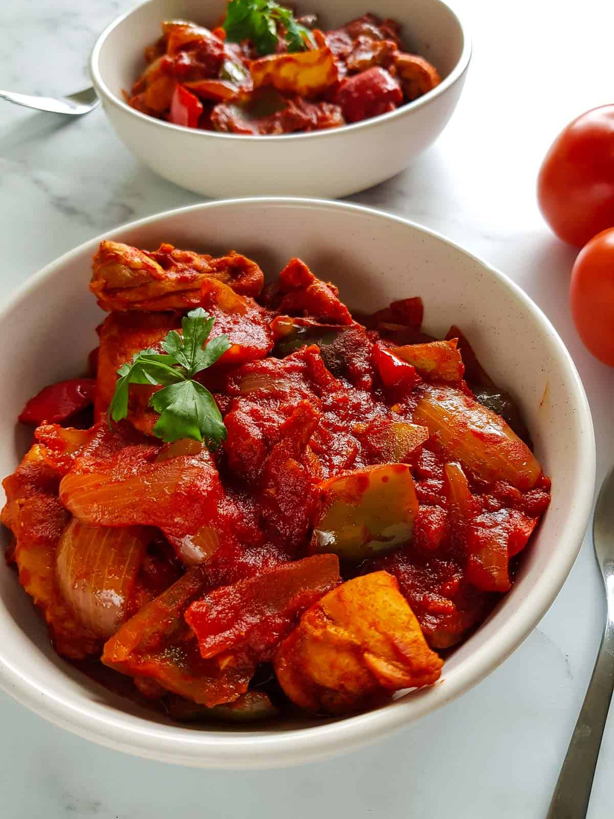 Paprika and chicken stew.